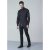 D555 Jahine Long Sleeve Printed Shirt Black - Kauluspaidat - Miesten isot kauluspaidat 2XL – 8XL