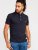 D555 Ashwell Ao Printed Polo Shirt Dark Navy - Pikeepaidat - Miesten isot pikeepaidat
