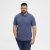 North Latitude Polo Blue Melange - Pikeepaidat - Miesten isot pikeepaidat