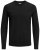 Jack & Jones Crew neck Knitted Sweater Black - Hupparit ja collegepaidat - Miesten hupparit ja collegepaidat isot koot