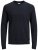 Jack & Jones Crew neck Knitted Sweater Navy - Hupparit ja collegepaidat - Miesten hupparit ja collegepaidat isot koot