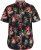 D555 LENNOX Hawaiian AO Print Shirt Black - Kauluspaidat - Miesten isot kauluspaidat 2XL – 8XL