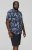 D555 FINLEY Hawaiian AO Print Shirt Navy - Kauluspaidat - Miesten isot kauluspaidat 2XL – 8XL
