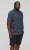 D555 BRODY S/S Micro AO Print Shirt Navy - Kauluspaidat - Miesten isot kauluspaidat 2XL – 8XL