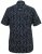 D555 BEAU S/S AO Leaf Print Shirt Navy - Kauluspaidat - Miesten isot kauluspaidat 2XL – 8XL