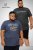 D555 ALFRED 2-Pack Brand Carrier Printed Crew Neck T-Shirts - T-paidat - Isot T-paidat 2XL – 14XL