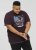 D555 NOVA Cali Surf Printed Crew Neck T-Shirt Plum - T-paidat - Isot T-paidat 2XL – 14XL