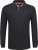 Adamo Peter Comfort fit Long sleeve Polo Black - Pikeepaidat - Miesten isot pikeepaidat