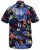 D555 TOBY Multi Colour Hawaiian AO Print Shirt - Kauluspaidat - Miesten isot kauluspaidat 2XL – 8XL