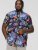 D555 TOBY Multi Colour Hawaiian AO Print Shirt - Kauluspaidat - Miesten isot kauluspaidat 2XL – 8XL