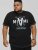 D555 BINGHAM State Of Miami Printed Crew Neck T-Shirt Black - T-paidat - Isot T-paidat 2XL – 14XL