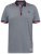 D555 BAYTON 2 Fine Stripe Jersey Polo Grey - Pikeepaidat - Miesten isot pikeepaidat