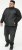 D555 MARSDEN Hybrid Knitted Jacket With Bonded Fleece Lining Black - Takit - Miesten Takit, isot koot – 2XL – 12XL