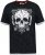 D555 DARREN Skull Printed T-Shirt With Double Layer On Hem & Cuff Black Reno - T-paidat - Isot T-paidat 2XL – 14XL