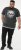 D555 DARREN Skull Printed T-Shirt With Double Layer On Hem & Cuff Black Reno - T-paidat - Isot T-paidat 2XL – 14XL