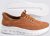 D555 Dartford 1 Kingsize Hands Free Shoes Pu & Faux Suede Top Tan - Miesten Kengät 40-52 - 