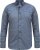 D555 MANGALA Geometric AOP Long Sleeve Shirt With Concealed Button Down Collar Navy - Kauluspaidat - Miesten isot kauluspaidat 2XL – 8XL