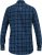 D555 SONNY Navy Check Long Sleeve Shirt With Chest Patch Pocket & Button Down Collar Navy Check - Kauluspaidat - Miesten isot kauluspaidat 2XL – 8XL