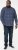 D555 SONNY Navy Check Long Sleeve Shirt With Chest Patch Pocket & Button Down Collar Navy Check - Kauluspaidat - Miesten isot kauluspaidat 2XL – 8XL