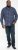 D555 SONNY Navy Check Long Sleeve Shirt With Chest Patch Pocket & Button Down Collar Navy Check - Kauluspaidat - Miesten isot kauluspaidat 2XL – 8XL