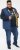 D555 FELIPE Zip Through Padded Gilet With Contrast Colour Lining And Rubber Badge Navy - Takit - Miesten Takit, isot koot – 2XL – 12XL