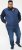 D555 FELIPE Zip Through Padded Gilet With Contrast Colour Lining And Rubber Badge Navy - Takit - Miesten Takit, isot koot – 2XL – 12XL