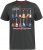 D555 JAIDEN Legends Guitar Printed Crew Neck T-Shirt Khaki - T-paidat - Isot T-paidat 2XL – 14XL