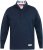 D555 SWANN Quarter Neck Sweatshirt With Quilted Top Panel Navy - Hupparit ja collegepaidat - Miesten hupparit ja collegepaidat isot koot