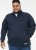 D555 SWANN Quarter Neck Sweatshirt With Quilted Top Panel Navy - Hupparit ja collegepaidat - Miesten hupparit ja collegepaidat isot koot