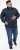 D555 SWANN Quarter Neck Sweatshirt With Quilted Top Panel Navy - Hupparit ja collegepaidat - Miesten hupparit ja collegepaidat isot koot