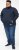 D555 SWANN Quarter Neck Sweatshirt With Quilted Top Panel Navy - Hupparit ja collegepaidat - Miesten hupparit ja collegepaidat isot koot