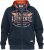 D555 HAMILTON Full Zip Hoody With Authentic 1996 Chest Print Denim - Hupparit ja collegepaidat - Miesten hupparit ja collegepaidat isot koot
