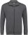 Adamo Athen Sweat Jacket with Full Zipper Charcoal - Hupparit ja collegepaidat - Miesten hupparit ja collegepaidat isot koot
