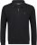 Adamo Athen Sweatshirt Half Zipper Black - Hupparit ja collegepaidat - Miesten hupparit ja collegepaidat isot koot