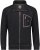 Adamo Manuel Sweatshirt with Zipper Black - Hupparit ja Collegepaidat - Miesten hupparit ja collegepaidat isot koot