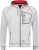 Adamo Michael Hoodie with Zipper Grey - Hupparit ja Collegepaidat - Miesten hupparit ja collegepaidat isot koot