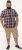 D555 Shields Button Down Collar Short Sleeve Shirt With Pocket Red Check - Kauluspaidat - Miesten isot kauluspaidat 2XL – 8XL