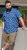 D555 Hartlepool Short Sleeve Vintage Car AOP Stretch Shirt Blue - Kauluspaidat - Miesten isot kauluspaidat 2XL – 8XL