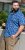 D555 Hartlepool Short Sleeve Vintage Car AOP Stretch Shirt Blue - Kauluspaidat - Miesten isot kauluspaidat 2XL – 8XL