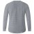 D555 Plato Long Sleeve T-shirt Grey - T-paidat - Isot T-paidat 2XL – 14XL