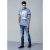 D555 Howie Fine Stripe T-shirt Blue - T-paidat - Isot T-paidat 2XL – 14XL