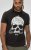 D555 Hucknall Skull Monochrome Printed Crew Neck T-shirt Washed Black - T-paidat - Isot T-paidat 2XL – 14XL