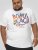 D555 SYDNEY Multi Coloured Bondi Beach Printed T-Shirt White - T-paidat - Isot T-paidat 2XL – 14XL