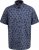 D555 Kettering Hawaiian Leaf AOP Short Sleeve Button Down Collar Shirt Denim - Kauluspaidat - Miesten isot kauluspaidat 2XL – 8XL