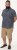 D555 Kettering Hawaiian Leaf AOP Short Sleeve Button Down Collar Shirt Denim - Kauluspaidat - Miesten isot kauluspaidat 2XL – 8XL