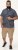 D555 Kettering Hawaiian Leaf AOP Short Sleeve Button Down Collar Shirt Denim - Kauluspaidat - Miesten isot kauluspaidat 2XL – 8XL