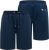 D555 Spalding Elasticated Waist Interlock Shorts Navy - Collegehousut ja collegeshortsit - Miesten Isot collegehousut ja collegeshortsit