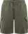 D555 Wigan 1 Elasticated Waist Fleece Cargo Shorts Khaki - Collegehousut ja collegeshortsit - Miesten Isot collegehousut ja collegeshortsit