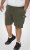 D555 Wigan 1 Elasticated Waist Fleece Cargo Shorts Khaki - Collegehousut ja collegeshortsit - Miesten Isot collegehousut ja collegeshortsit