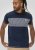 D555 Swansea Cut And Sew Crew Neck T-Shirt Navy - T-paidat - Isot T-paidat 2XL – 14XL